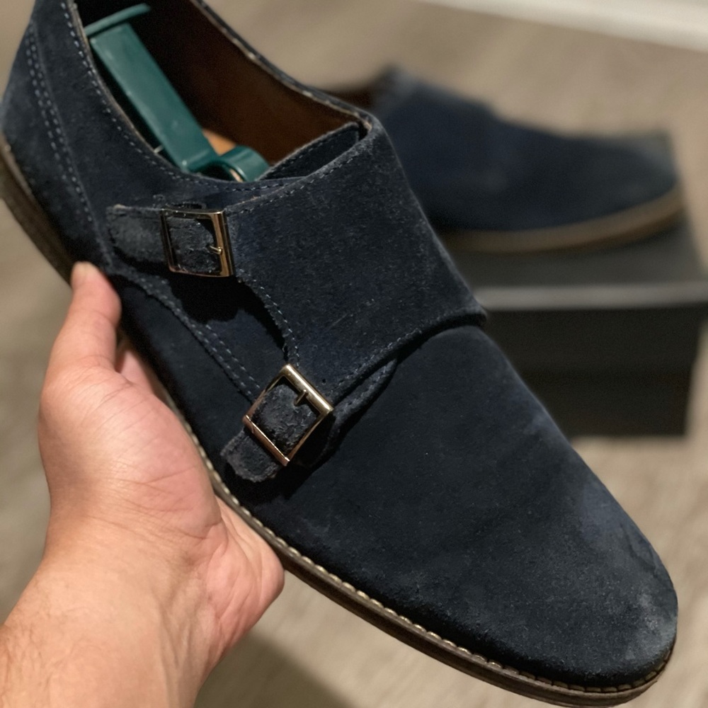 Men’s alfani double mink strap dress shoes